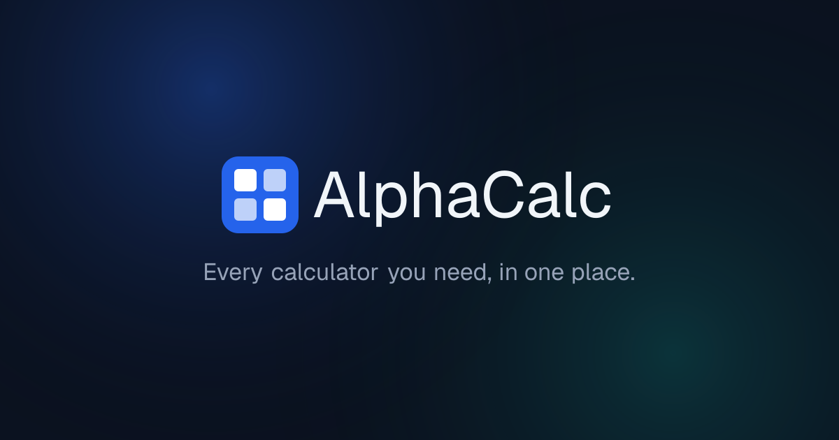 Energy Converter | AlphaCalc